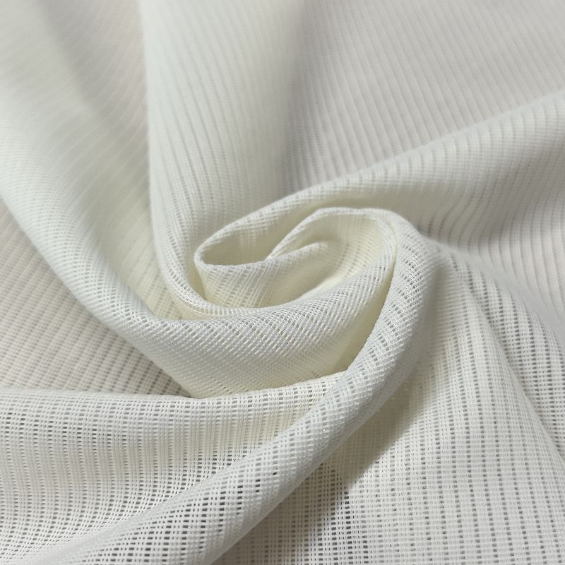 Rhwyll Stripe Llorweddol Spandex